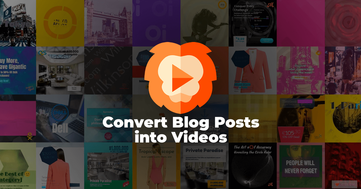 Instantly Turn Blogs into Engaging Videos
