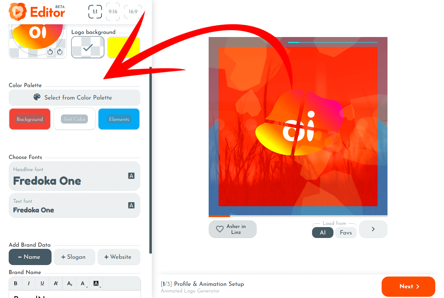 Customize the colors of my videos to match my brand in RenderLion