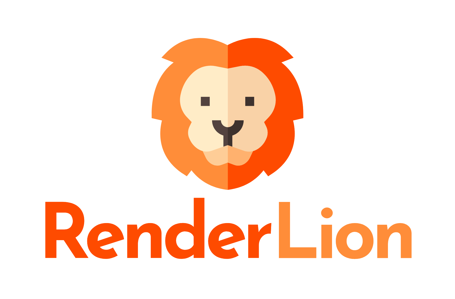 RenderLion Logo Lion Landscape