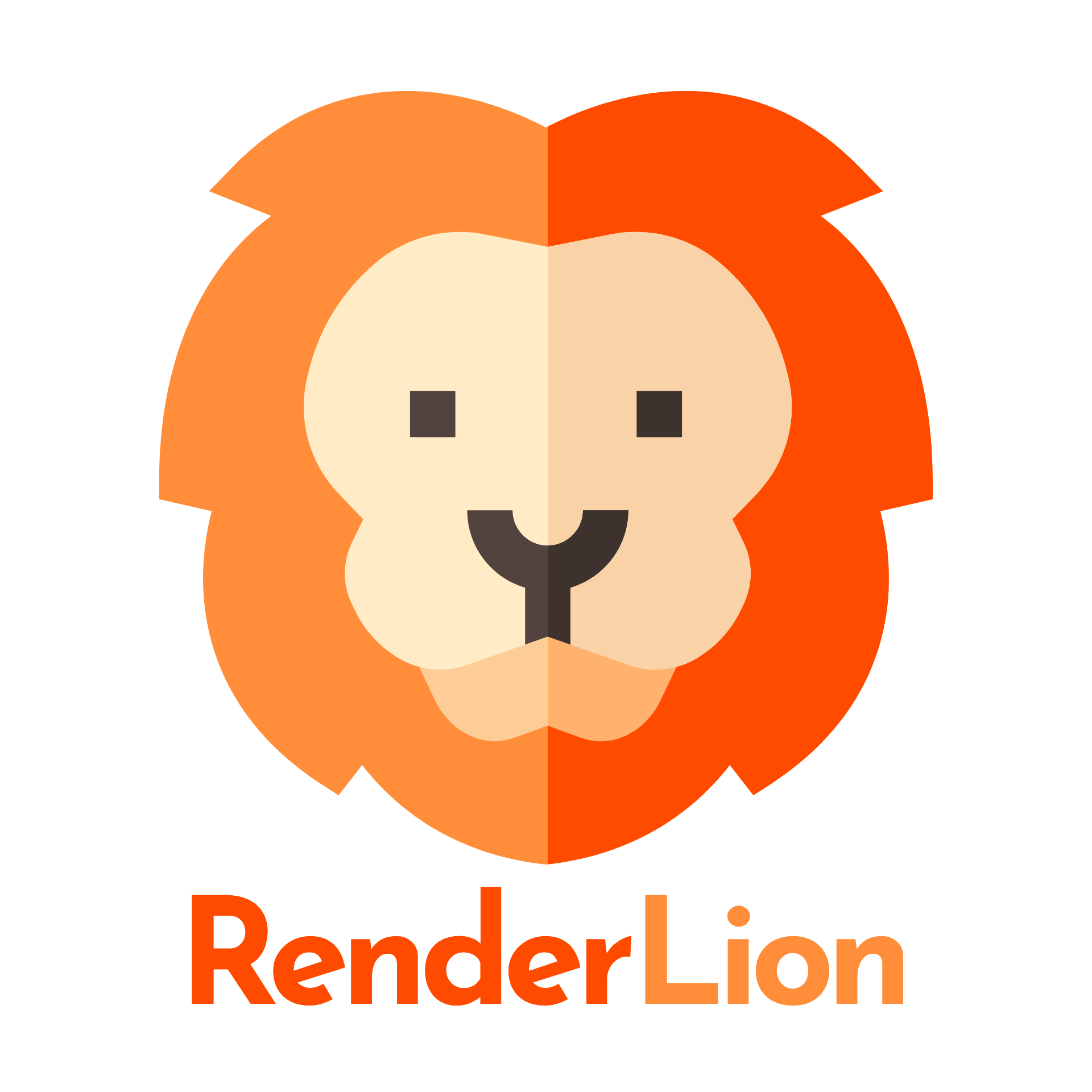 RenderLion Logo Lion Square